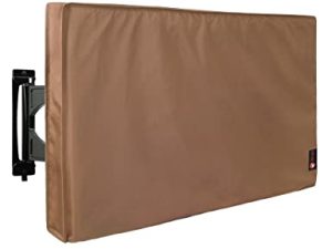 iBirdie Outdoor Waterproof and Weatherproof TV Cover for 28 to 32 inch Outside Flat Screen TV - Brown Cover Size 29''W x 19''H x 5.5''D