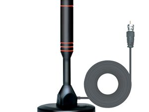 Digital HDTV Antenna - Includes Magnetic Base and Coaxial Cable - 50 Mile Range - Indoor or Outdoor