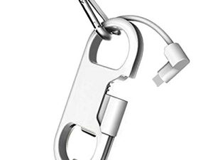 iPhone Charge Lightning Cable + Keychain + Bottle Opener + Aluminum Carabiner