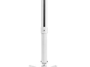 suptek White Projector Ceiling Mount Bracket Fits Flat or Sloped Ceiling Height Adjustable with Extendable Length for LCD/DLP Projectors (PR05)