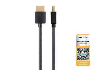 Monoprice 124188 High Speed HDMI Cable - 8 Feet - Black| Certified Premium