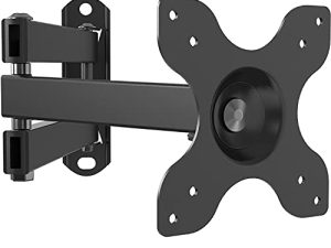 WALI TV Wall Mount Articulating LCD Monitor Full Motion 15 inch Extension Arm Tilt Swivel for Most 13 to 30 inch LED TV Flat Panel Screen with VESA up to 100x100mm (1330LM)