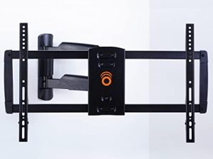 ECHOGEAR Corner TV Wall Mount For TVs Up To 65" - Easy To Install Single Stud Design For Maximum Wall Compatibility - 24" Of Smooth Extension Plus Swivel