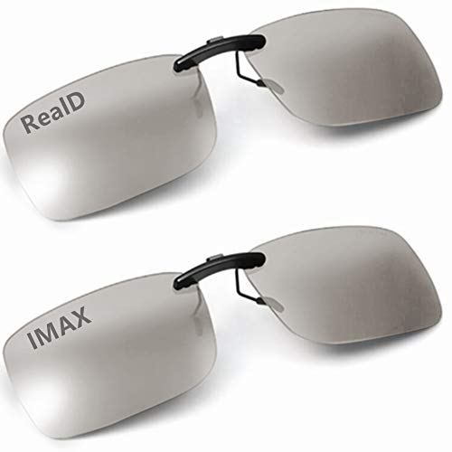 AoHeng 3D Clip on Glasses for Movies/Theater/Cinema/Passive 3D TV(2Pack) AoHeng 3D Clip on Glasses for Movies/Theater/Cinema/Passive 3D TV(2Pack)
