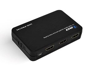 OREI 4K@60Hz 1 in 2 Out HDMI Duplicator Splitter - with Scaler 1x2 2 Ports with Full Ultra HD