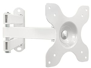 WALI TV Wall Mount Articulating LCD Monitor Full Motion 15 inch Extension Arm Tilt Swivel for Most 13 to 30 inch LED TV Flat Panel Screen with VESA up to 100x100mm (1330LM-W)
