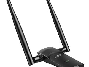 L-Link USB WiFi Adapter for PC: 1200Mbps Dual 5Dbi Antennas 5G/2.4G USB Wireless Network Adapter for Desktop Laptop - WiFi Dongle Supports Windows 10/8/8.1/7/Vista/XP/Mac OS(Black)