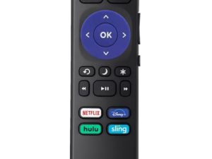 Replacement Remote Control for Onn Roku TV/TCL Roku TV/Element Roku TV/Hisense Roku TV Remote with Netflix Disney Plus HULU Sling【Only Works with Roku TV