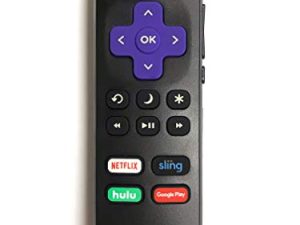 Insignia ROKU TV Remote w/Volume Control & TV Power Button for All Insignia Roku TV NO Pairing NOT for Roku Player (Box) NOT for Roku Stick!!