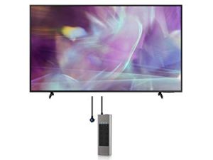 SAMSUNG QN32Q60AA 32" QLED Quantum HDR 4K Smart TV with an Austere 5S-PS8-US1 V-Series 8-Outlet Power w/Omniport USB (2021)