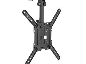 Mount Plus CM344 Flip Down TV and Monitor Roof Ceiling Mount | Fits Flat TV 23 to 55 Inches | VESA Compatible 200x200