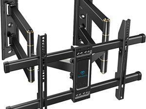 Corner TV Wall Mount Full Motion- Corner TV Bracket Fits 37-70 Inch LED