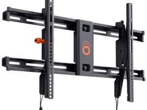 ECHOGEAR Tilting TV Wall Mount Bracket for TVs Up to 90" - Low Profile Design Tilts to Eliminate Glare - Includes Drilling Template & Can Be Leveled After Install - UL Listed for Safety