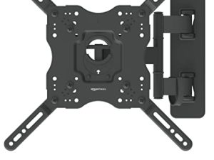 Amazon Basics Full Motion Articulating TV Monitor Wall Mount for 22-55 Inch TVs and Flat Panels up to 80 Lbs