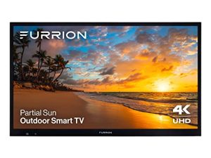 Aurora 43-Inch Partial-Sun 4K LED Outdoor Smart TV - Weatherproof HDR10 LED Outdoor Television with Anti-Glare