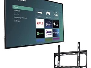 Philips 55-Inch Class 4K 2160p Smart LED TV HDR10 60Hz Refresh Rate Compatible with Alexa & Google Assistant + Free Wall Mount (No Stands) 55PFL4756/F (Renewed)