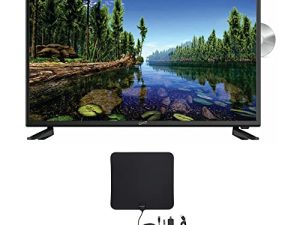 Supersonic 32-Inch Widescreen LED HDTV with DVD Bundle with Digital HDTV Antenna (2 Items)