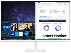 SAMSUNG 27-Inch Class Monitor M5 Series - FHD Smart Monitor and Streaming TV (LS27AM501NNXZA
