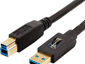 Amazon Basics High Speed USB 3.0 Cable - A-Male to B-Male - 9 Feet (2.7 Meters)