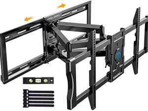PERLESMITH Full Motion Sliding TV Wall Mount for 37-85 inch LED LCD OLED Flat Curved Screen