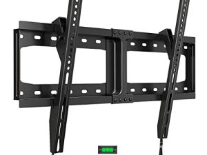 HOME VISION Tilt TV Wall Mount for Most 32-75 Inch TVs Universal Low Profile Fixed TV Bracket Max VESA 600x400mm Holds up to 165lb Wall Stand Fit 16”-18”-24” Studs Quick Release Lock TV Mount