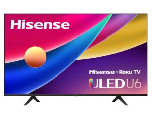 Hisense ULED 4K Premium 55U6GR Quantum Dot QLED Series 55-Inch Class Roku 4K Smart TV with Voice Remote