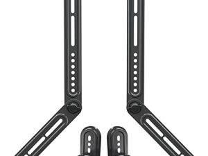 Mounting Dream Soundbar Mount Sound Bar TV Bracket for Mounting Above or Under TV Fits Most of Sound Bars Up to 15 Lbs