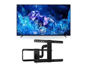 Sony XR65A80K 65" 4K Bravia XR OLED High Definition Resolution Smart TV with a Sanus VLF525-B1 Full-Motion Premium Series Mount for 50"-82" Flat Screen TV's (2022)