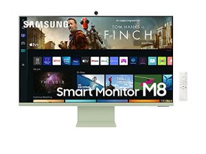 SAMSUNG M8 Series 32-Inch 4K UHD Smart Monitor & Streaming TV with Slim-fit Webcam for PC-less Experience