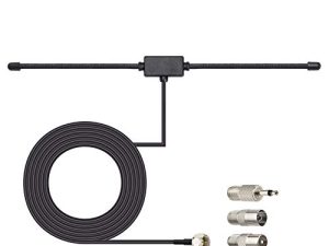 Bingfu FM Radio Antenna FM Dipole Antenna FM Antenna for Stereo Receiver Indoor Pioneer Onkyo Yamaha Marantz Bose Wave Music System FM Radio Home Stereo Receiver AV Audio Video Home Theater Receiver