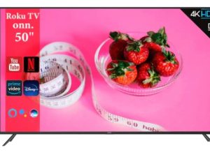 ONN 50-Inch Class 4K UHD (2160P) LED Smart TV HDR Compatible with Netflix