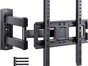 PERLESMITH TV Wall Mount Swivel Tilt for 32-55 inch LED LCD OLED Flat Curved TV Screen