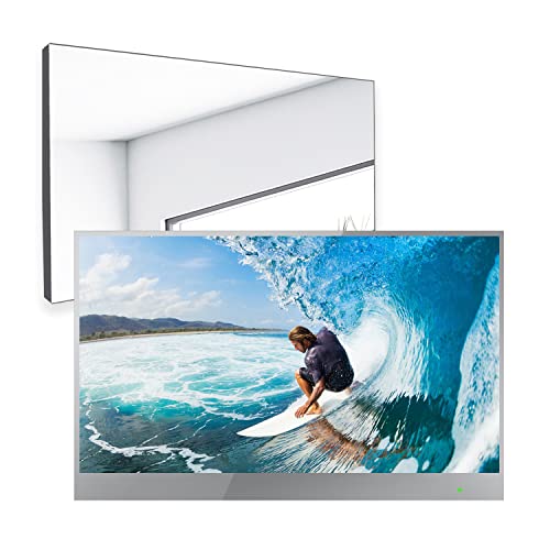 elecsung 22-inch Mirror TV for Bathroom WebOS Smart Monitor & Streaming Fire TV (Tuner-Free) with Built-in Alexa elecsung 22-inch Mirror TV for Bathroom WebOS Smart Monitor & Streaming Fire TV (Tuner-Free) with Built-in Alexa