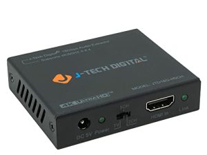 J-Tech Digital 4K 60HZ HDMI Audio Extractor Converter SPDIF + 3.5MM Output Supports HDMI 2.0