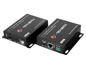 J-Tech Digital 4K Ultra HD HDBaseT HDMI Extender Over Cat5e/6 Ethernet up to 230ft (1080P) 130ft (4K)