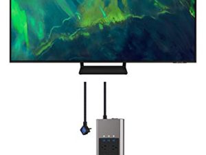 SAMSUNG QN75Q70AA 75" Class UHD High Dynamic Range QLED 4K Smart TV with an Austere V-Series 8-Outlet Power w/Omniport USB (2021)