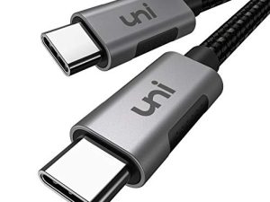USB C to USB C Cable 100W 10ft uni Long USB Type C 5A Fast Charging Nylon Braided Cord Compatible with MacBook Pro 2021/2020/2019