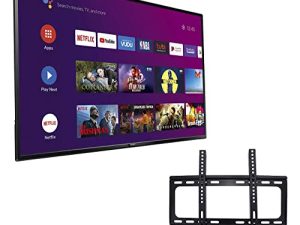 PHILIPS 50-Inch 4K LED 2160P Smart UHDTV 60Hz Refresh Rate HDR10 Chromecast & Google Assistant Built-in + Free Wall Mount (No Stands) 50PFL5604/F7 (Renewed)