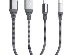 Short USB C Cable(0.5ft 2-Pack)