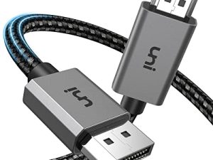 uni 4K DisplayPort to HDMI Cable 6.6FT [Aluminum Shell