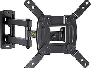 AM alphamount TV Wall Mount Bracket Full Motion for Most 13-39 inch TVs Monitors with 360° Rotation Articulating Swivel Extension Arms and Tilt
