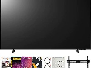 SAMSUNG UN50AU8000FXZA 50 Inch UHD 4K Crystal UHD Smart LED TV Bundle with Premiere Movies Streaming + 37-100 Inch TV Wall Mount + 6-Outlet Surge Adapter + 2X 6FT 4K HDMI 2.0 Cable