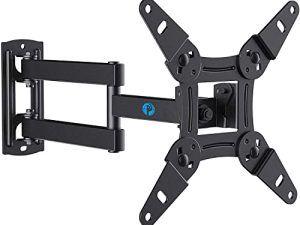 Full Motion TV Monitor Wall Mount Bracket Articulating Arms Swivels Tilts Extension Rotation for Most 13-42 Inch LED LCD Flat Curved Screen TVs & Monitors