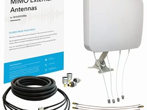 MIMO 4x4 Panel External Antenna Kit for 4G LTE/5G Hotspots & Routers (Full kit)
