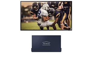 SAMSUNG QN75LST7TA The Terrace 75" Outdoor-Optimized QLED 4K UHD Smart TV with a VG-SDC75G 75" Dark Gray Dust Cover for The Terrace TV (2020)