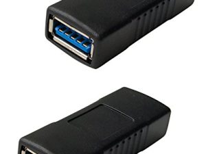 USB 3.0 Female to Female Extension Connector Adapter (2 Pack)