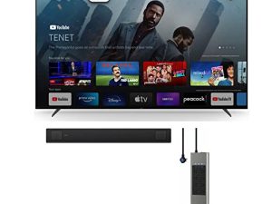 Sony 75-Inch 4K Ultra HD TV X90K Series BRAVIA XR Full Array LED Smart Google TV Bundle HT-A5000 Dolby Atmos Soundbar and 8-Outlet with Omniport USB (3 Items)