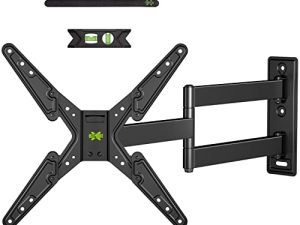 USX MOUNT Full Motion TV Wall Mount Fits for Most 26-55 Inch TVs 24" Extension Arm with Swivel Articulating Arm Rotation & Tilt