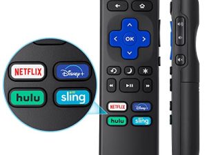 Replacement Remote Compatible for TCL Roku/Hisense Roku/Onn Roku/Insignia Roku/Element Roku/Westinghouse Roku/Hitachi Roku TV