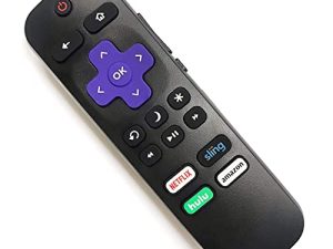 Roku TV Remote w/Volume Control & TV Power Button for All Roku Built-in TV